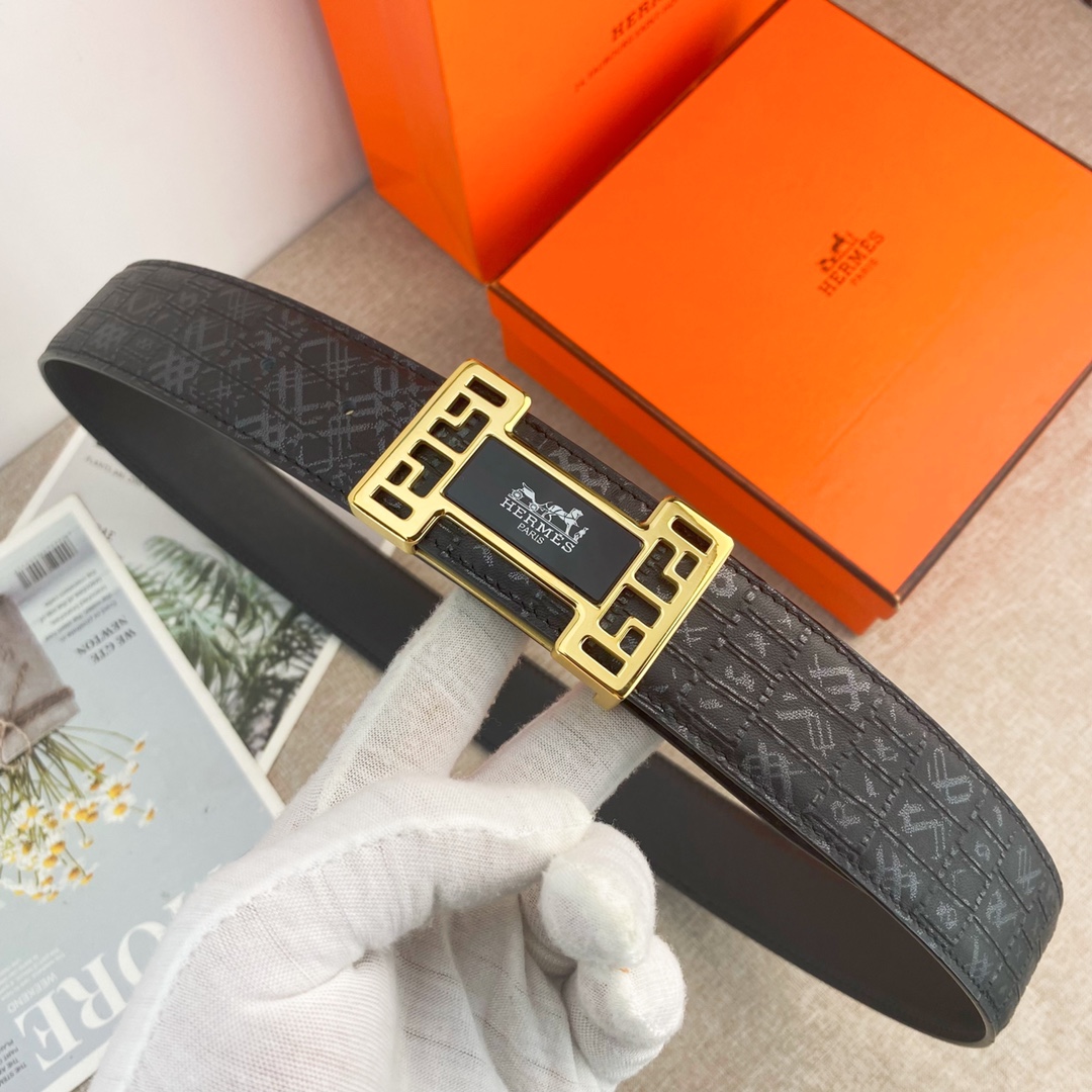 【Hermès】(エルメス) 3.8cmベルト メンズ