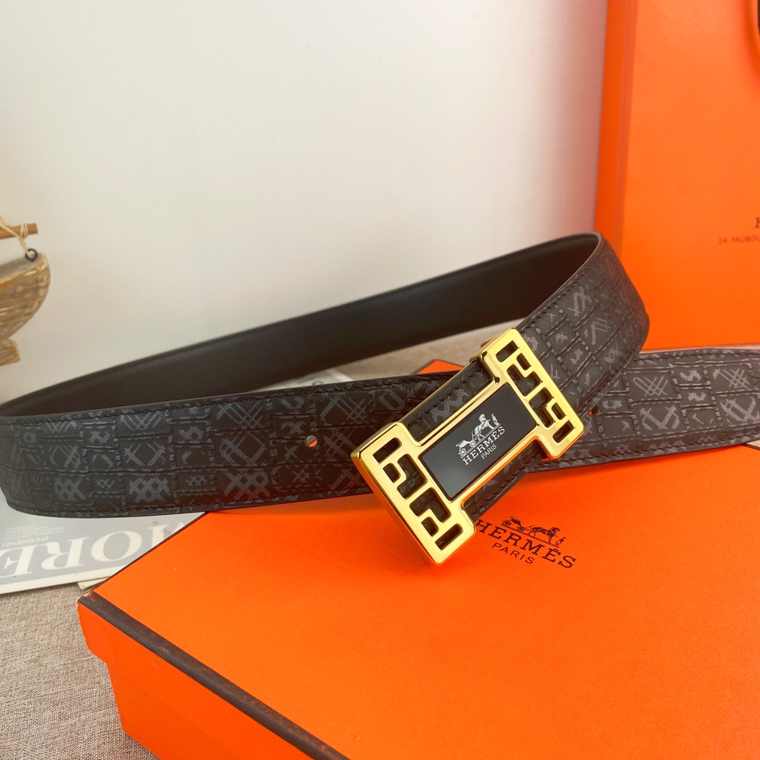 【Hermès】(エルメス) 3.8cmベルト メンズ