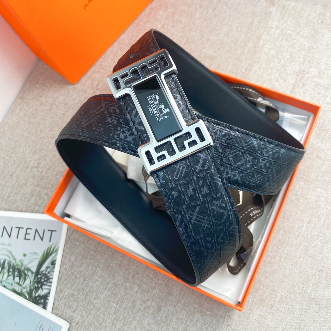 【Hermès】(エルメス) 3.8cmベルト メンズ