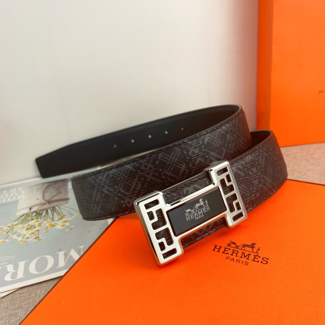 【Hermès】(エルメス) 3.8cmベルト メンズ