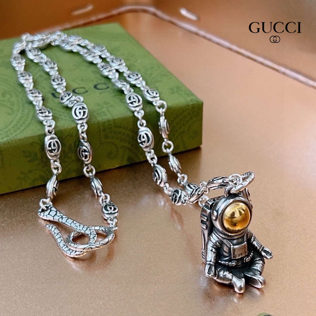 【GUCCI】ネックレス、新しいネックレス万能シンプルファッションオーナメント 2474