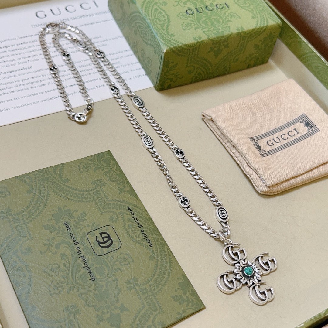 【GUCCI】ネックレス、新しいネックレス万能シンプルファッションオーナメント 2474