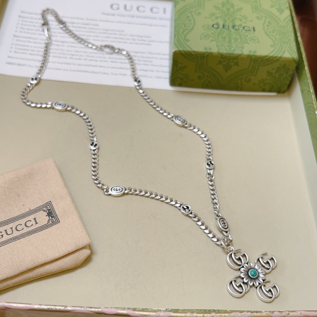 【GUCCI】ネックレス、新しいネックレス万能シンプルファッションオーナメント 2474