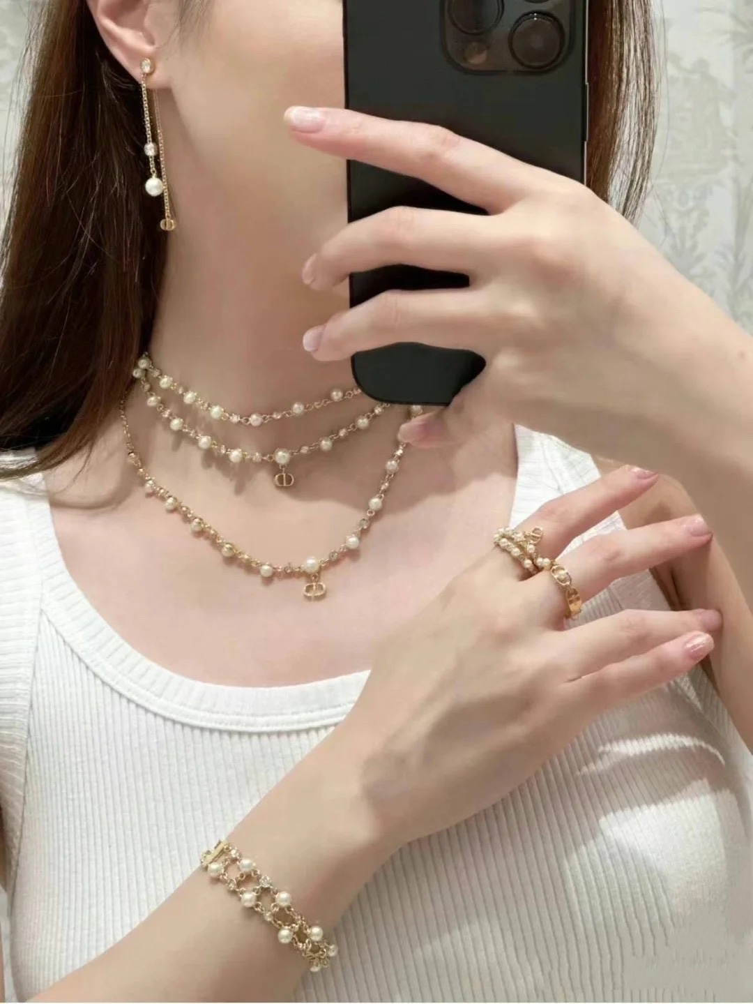 【DIOR】ネックレス、新しいネックレス万能シンプルファッションオーナメント 2473