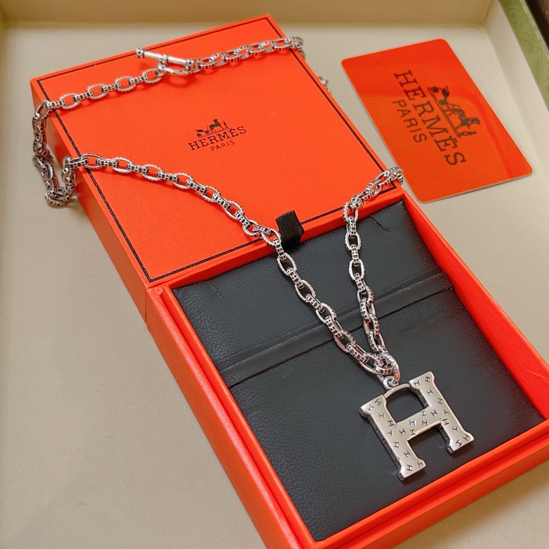 【HERMES】ネックレス、新しいネックレス万能シンプルファッションオーナメント 2473