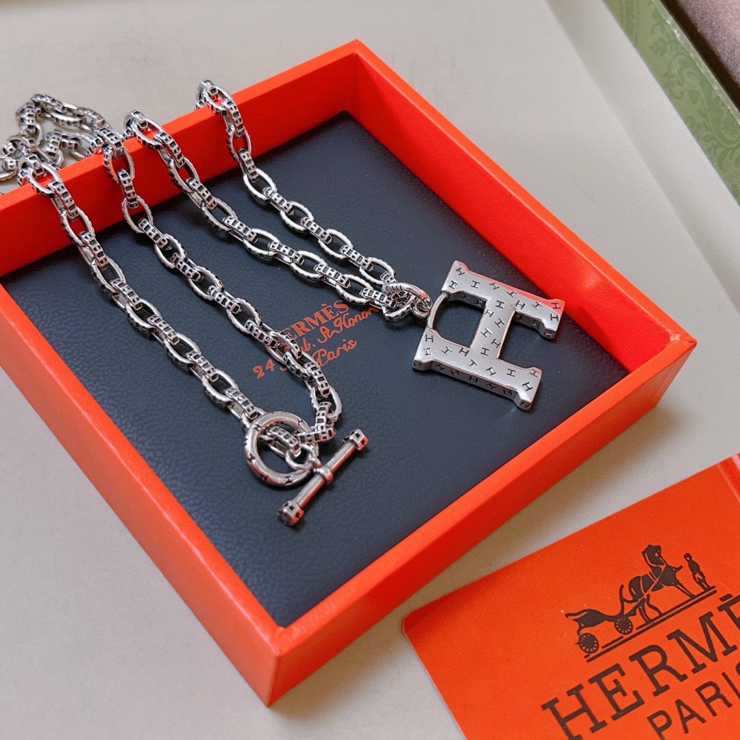 【HERMES】ネックレス、新しいネックレス万能シンプルファッションオーナメント 2473