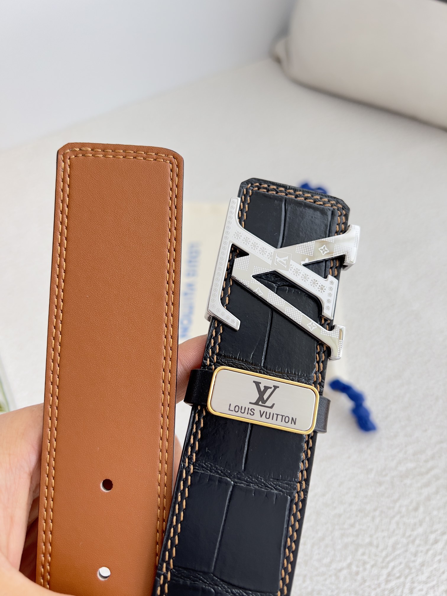 【LOUIS VUITTON】(ルイヴィトン) 3.8cmベルト メンズ  24706