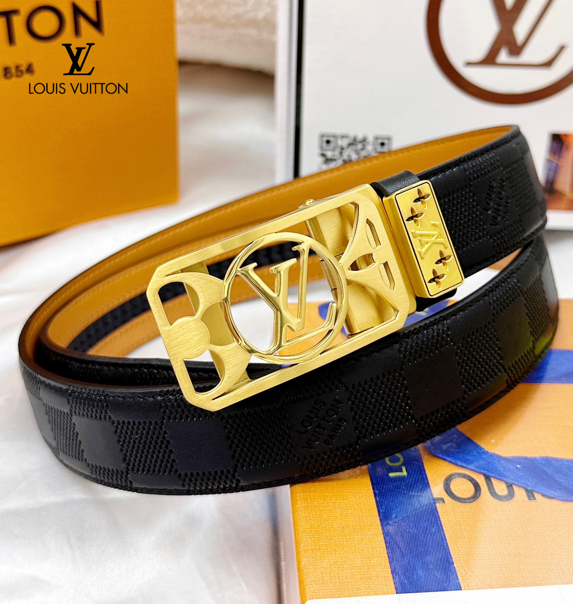 【LOUIS VUITTON】(ルイヴィトン) 3.8cmベルト メンズ  24706