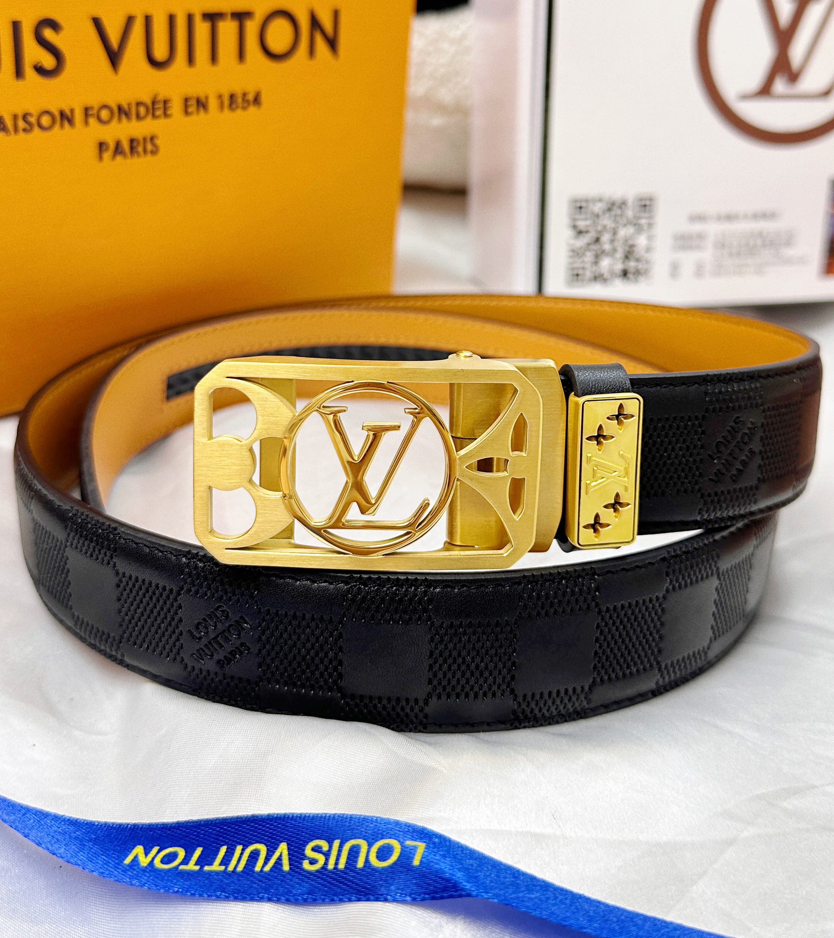 【LOUIS VUITTON】(ルイヴィトン) 3.8cmベルト メンズ  24706