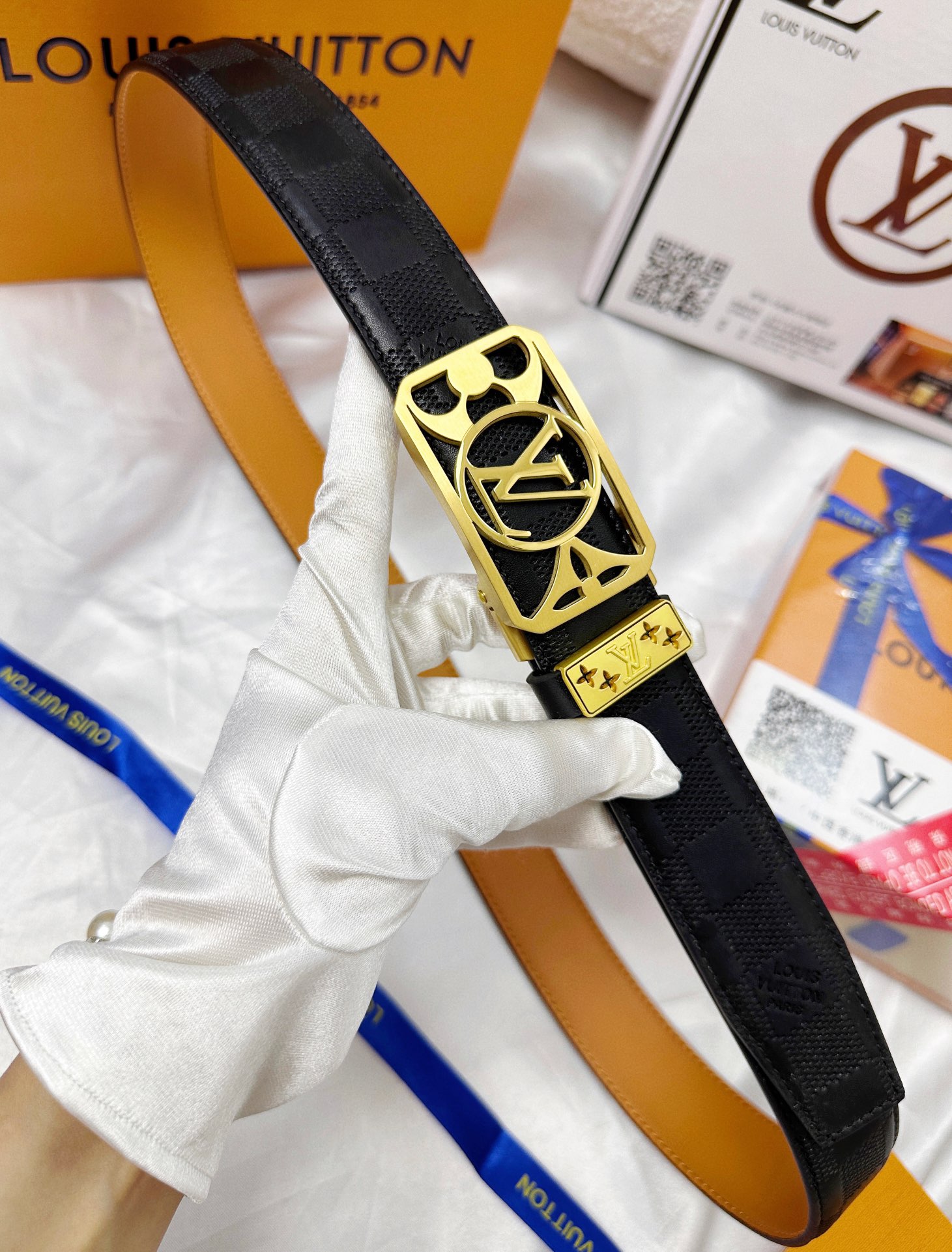 【LOUIS VUITTON】(ルイヴィトン) 3.8cmベルト メンズ  24706