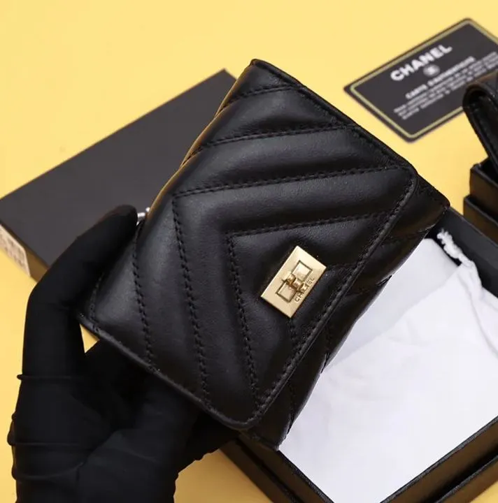 【-chanel】シャネル クラシック小さなフラップ財布【財布】