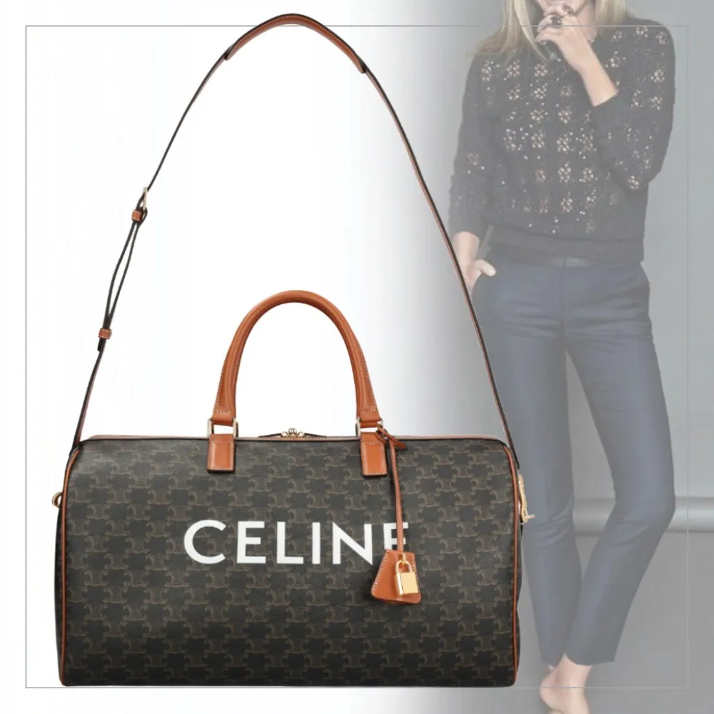 《大人かわいい》【CELINE】トリオンフミディアムトラベルバッグ