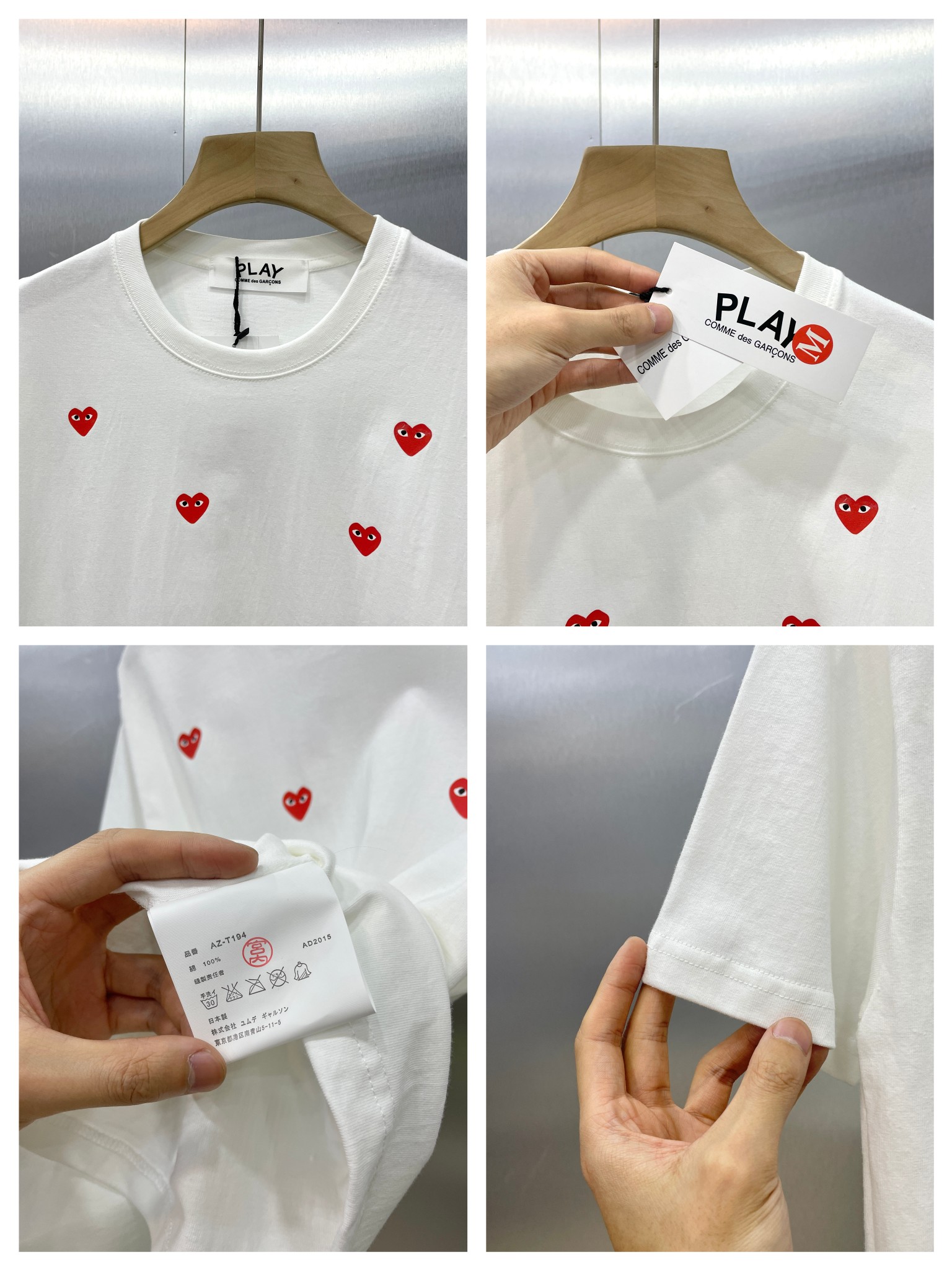 【COMME DES GARCONS PLAY 公式旗艦店】 コム デ ギャルソン プレイ   Tシャツご好評に付き再入荷！