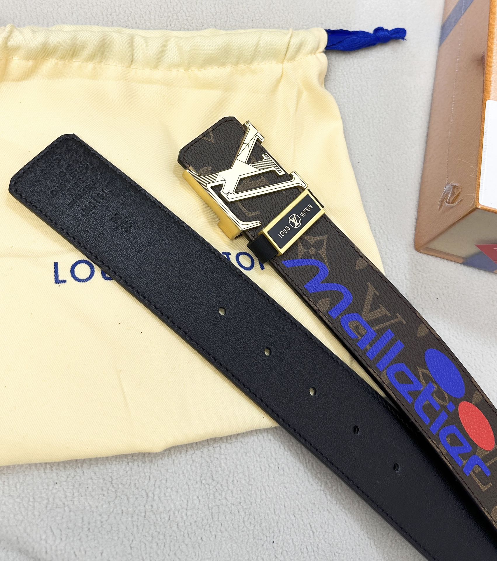 【LOUIS VUITTON】(ルイヴィトン) 3.8cmベルト メンズ