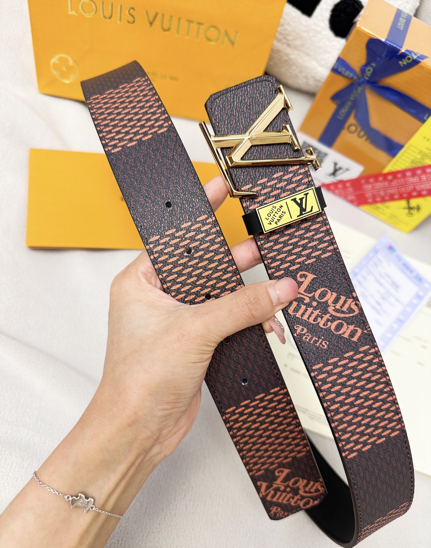 【LOUIS VUITTON】(ルイヴィトン) 3.8cmベルト メンズ