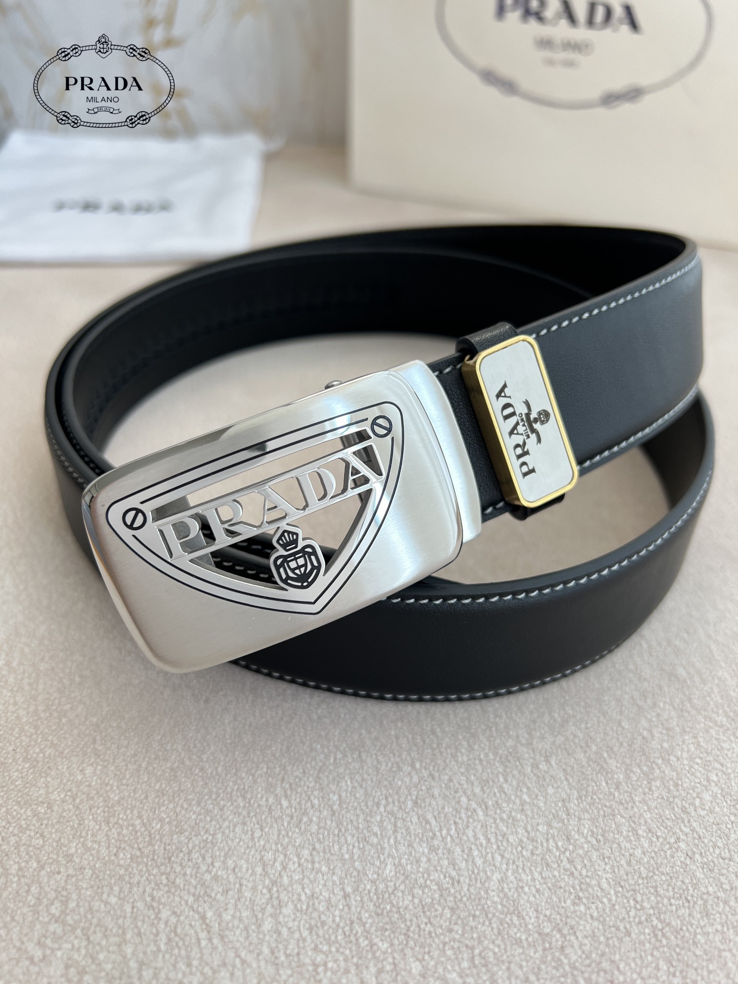 【PRADA】(プラダ) 3.5cmベルト メンズ