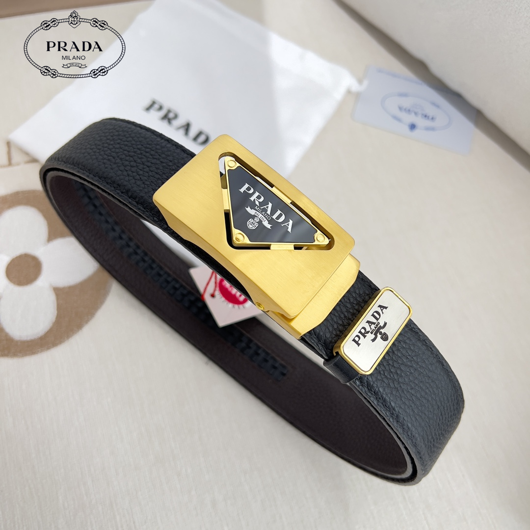 【PRADA】(プラダ) 3.5cmベルト メンズ