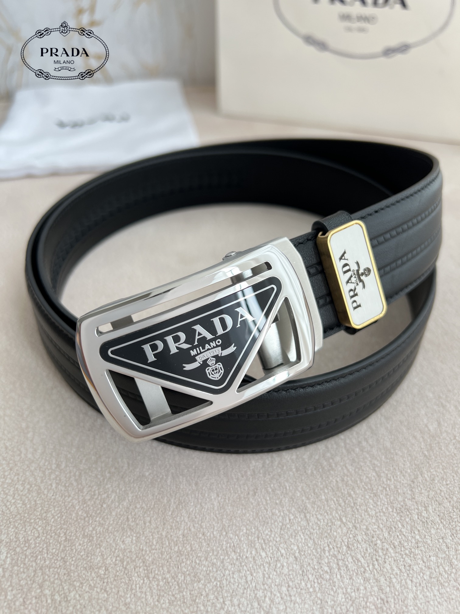 【PRADA】(プラダ) 3.5cmベルト メンズ