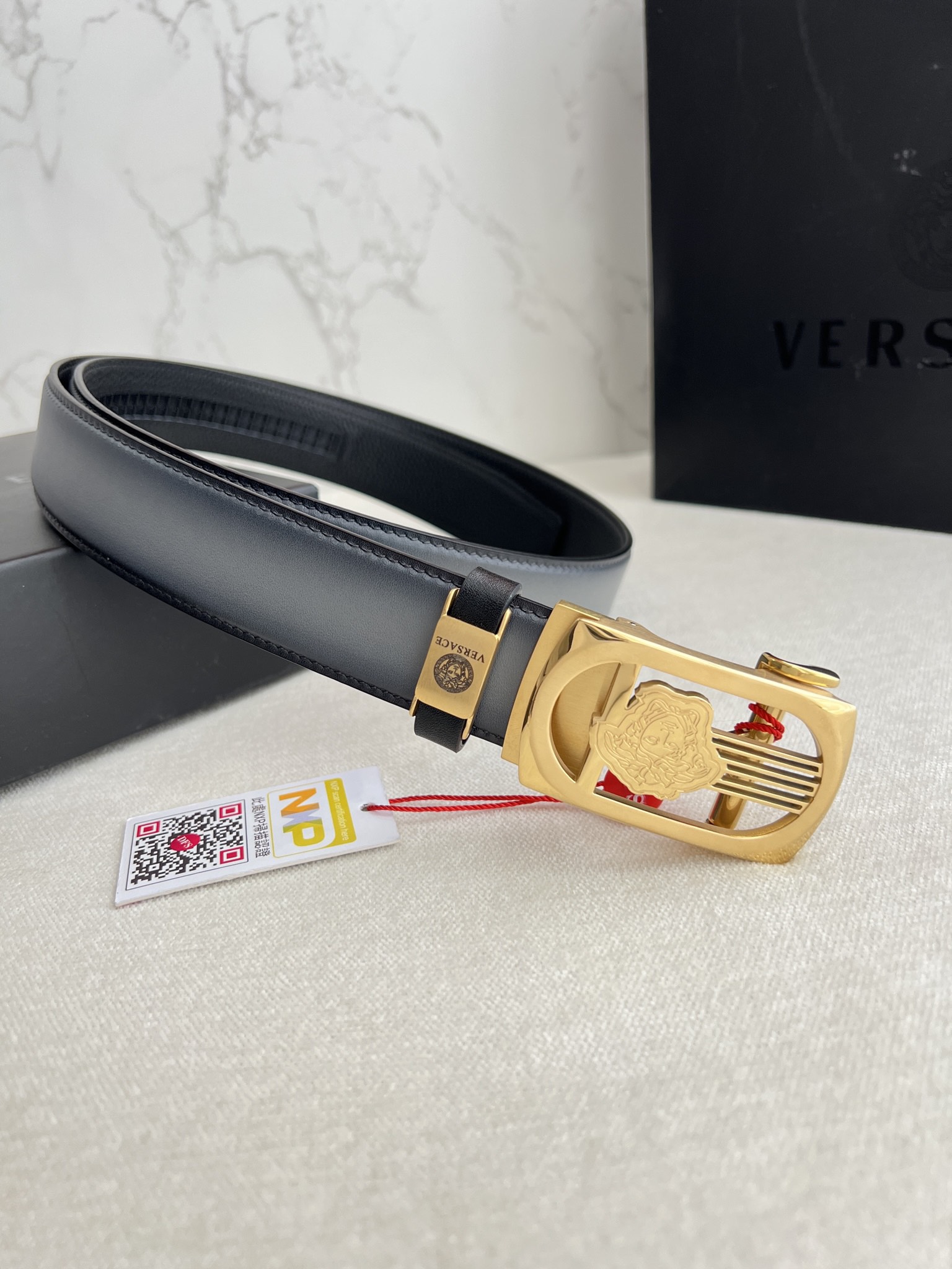 【VERSACE】(ヴェルサーチ) 3.5cmベルト メンズ
