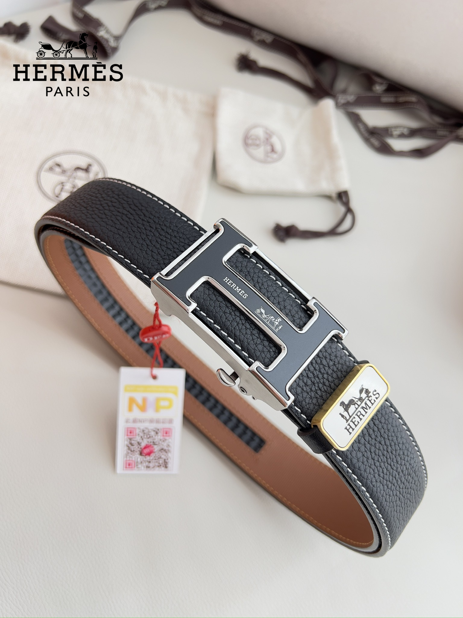 【Hermès】(エルメス) 3.5cmベルト メンズ