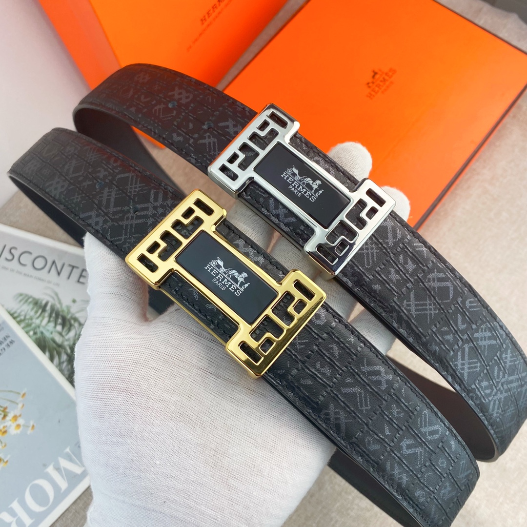 【Hermès】(エルメス) 3.8cmベルト メンズ