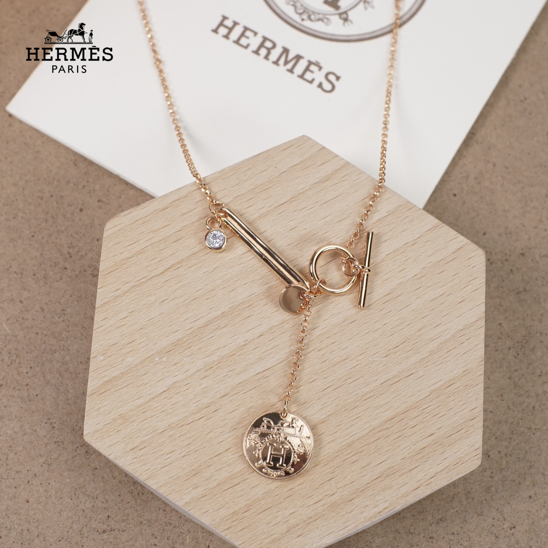 【HERMES】ネックレス、新しいネックレス万能シンプルファッションオーナメント 2473