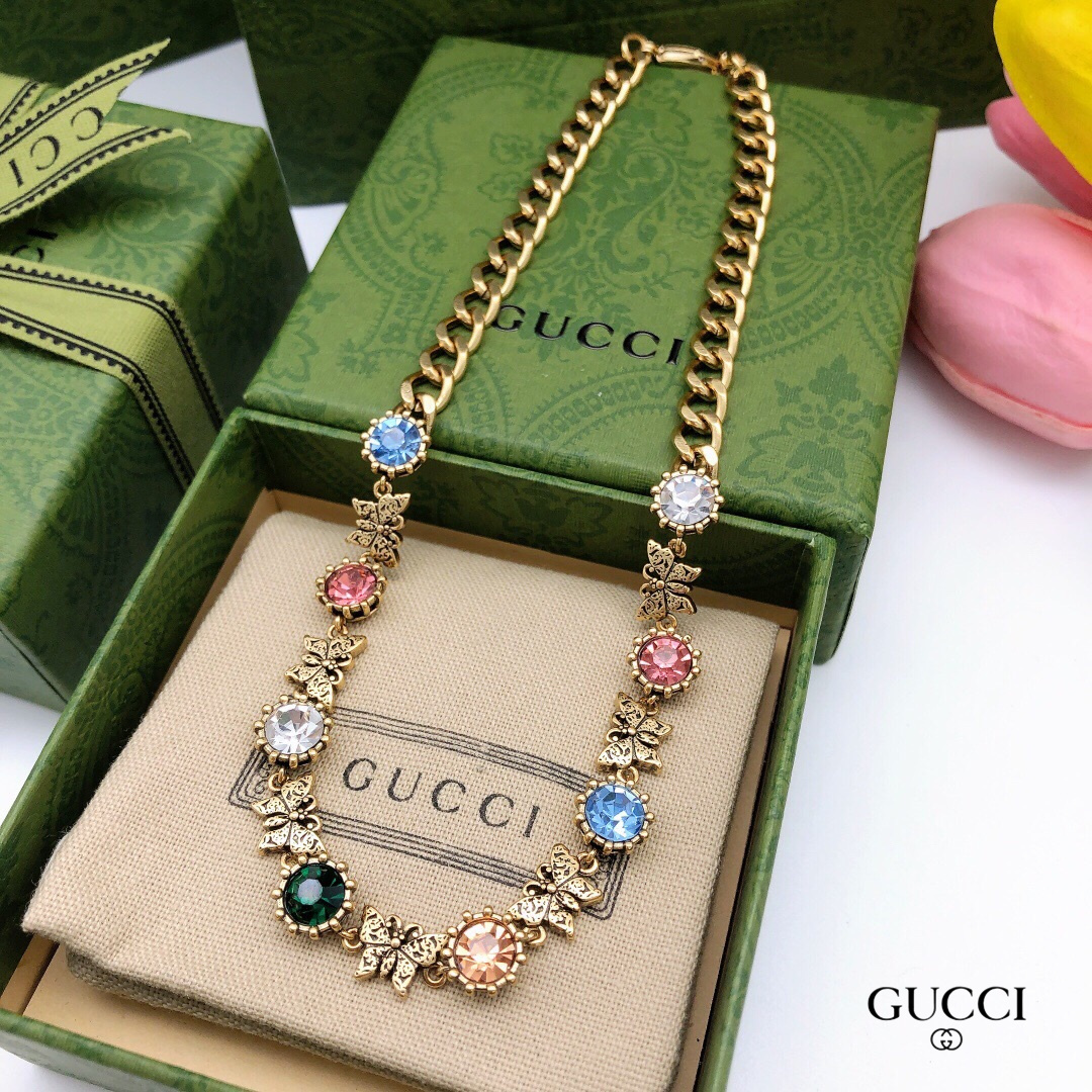 【GUCCI】ネックレス、新しいネックレス万能シンプルファッションオーナメント 2474