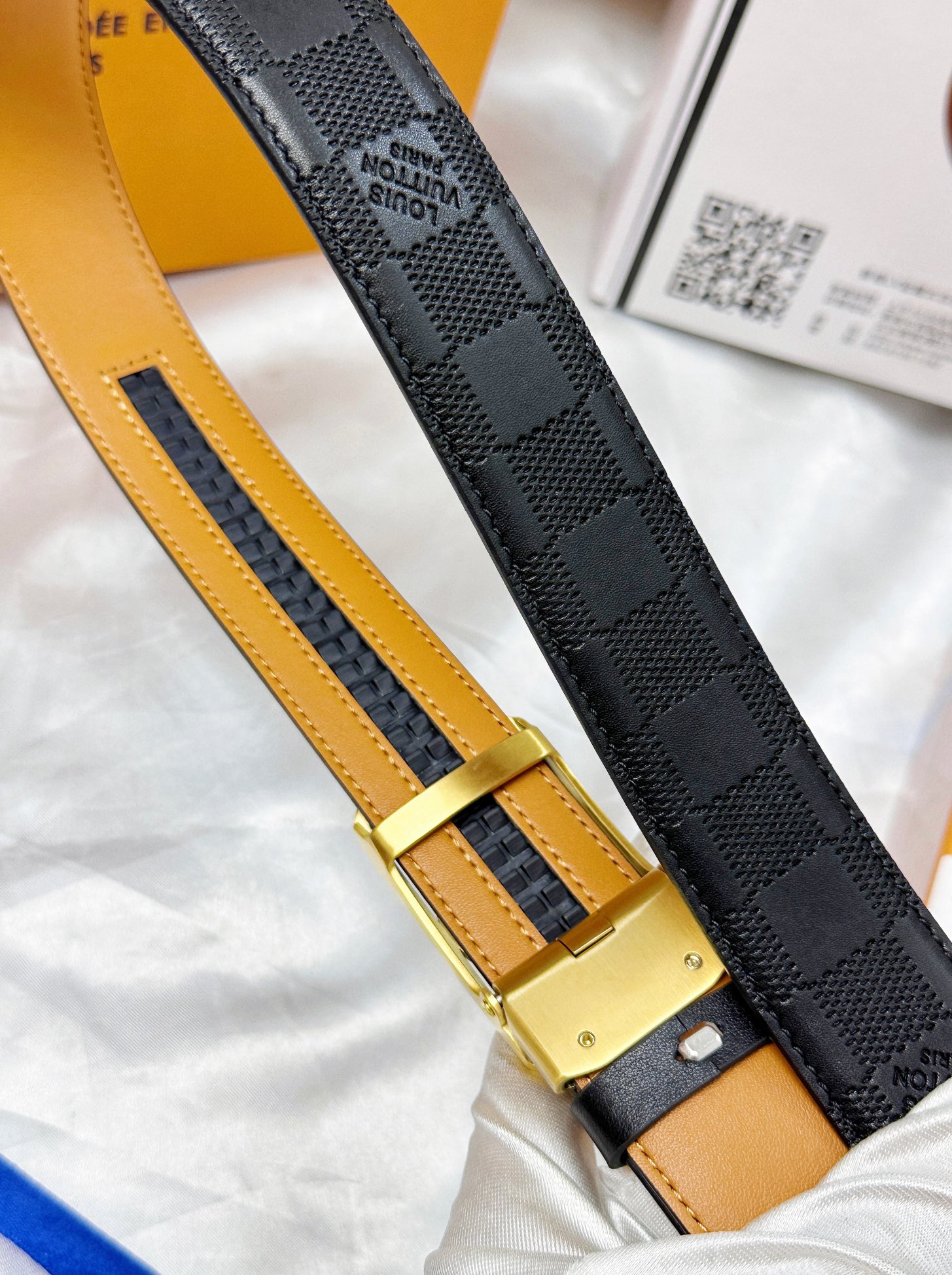 【LOUIS VUITTON】(ルイヴィトン) 3.8cmベルト メンズ  24706