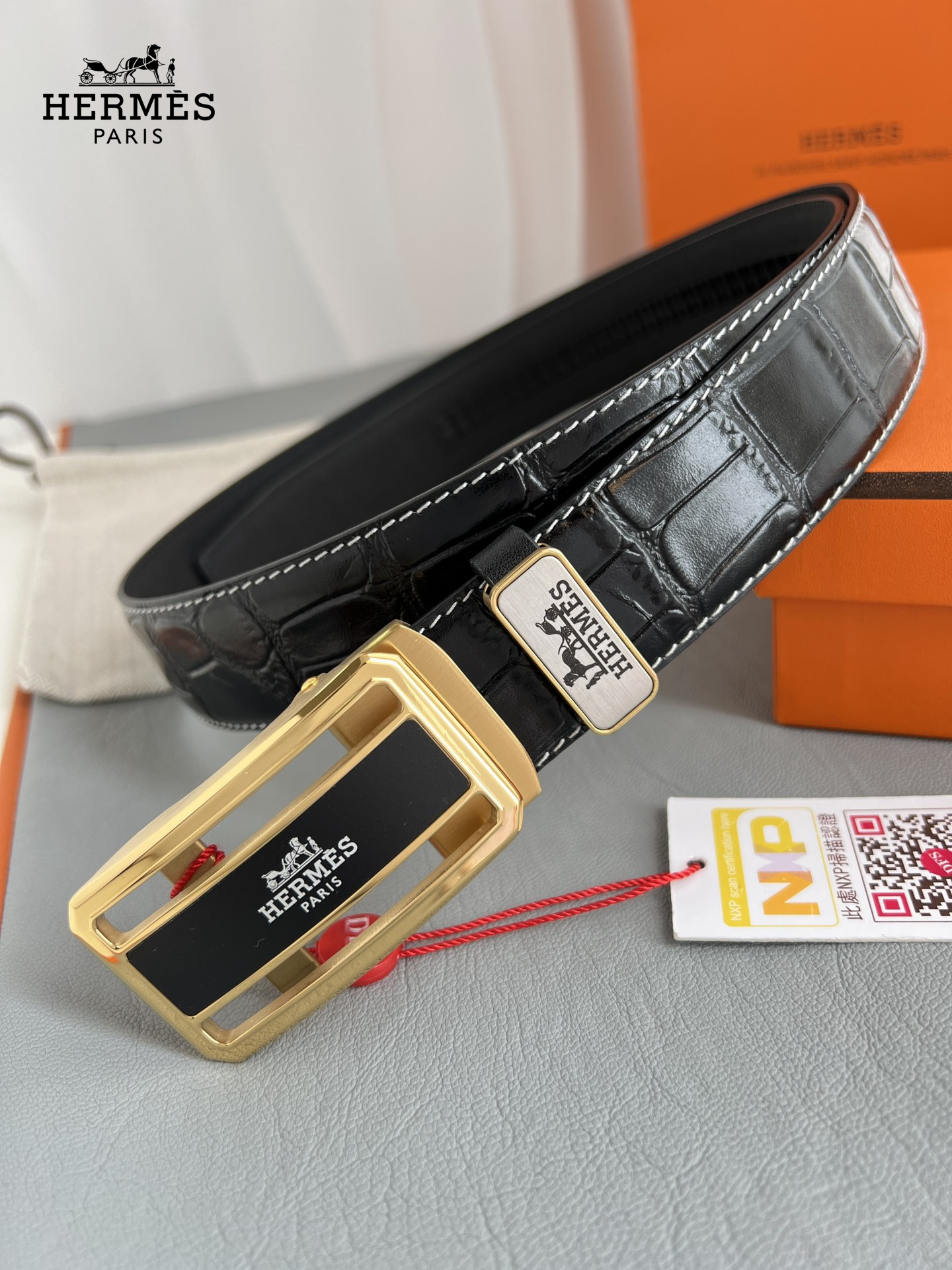 【Hermès】(エルメス) 3.5cmベルト メンズ