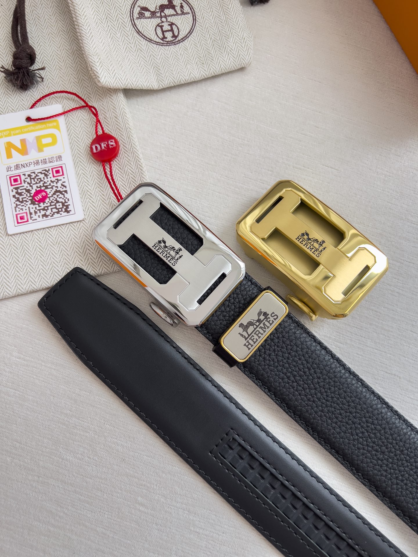 【Hermès】(エルメス) 3.5cmベルト メンズ