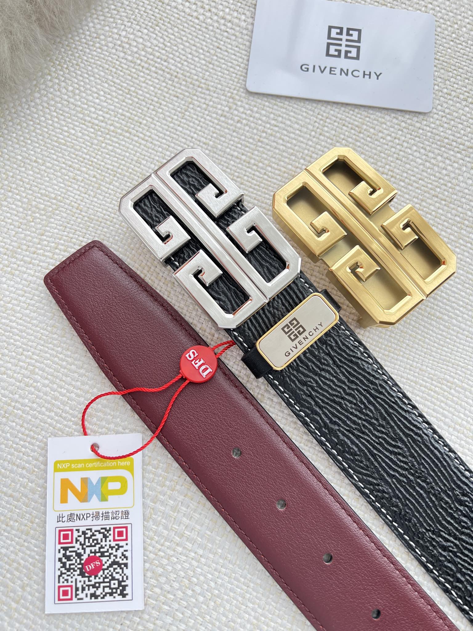 【GIVENCHY】(ジバンシー) 3.8cmベルト メンズ 24706