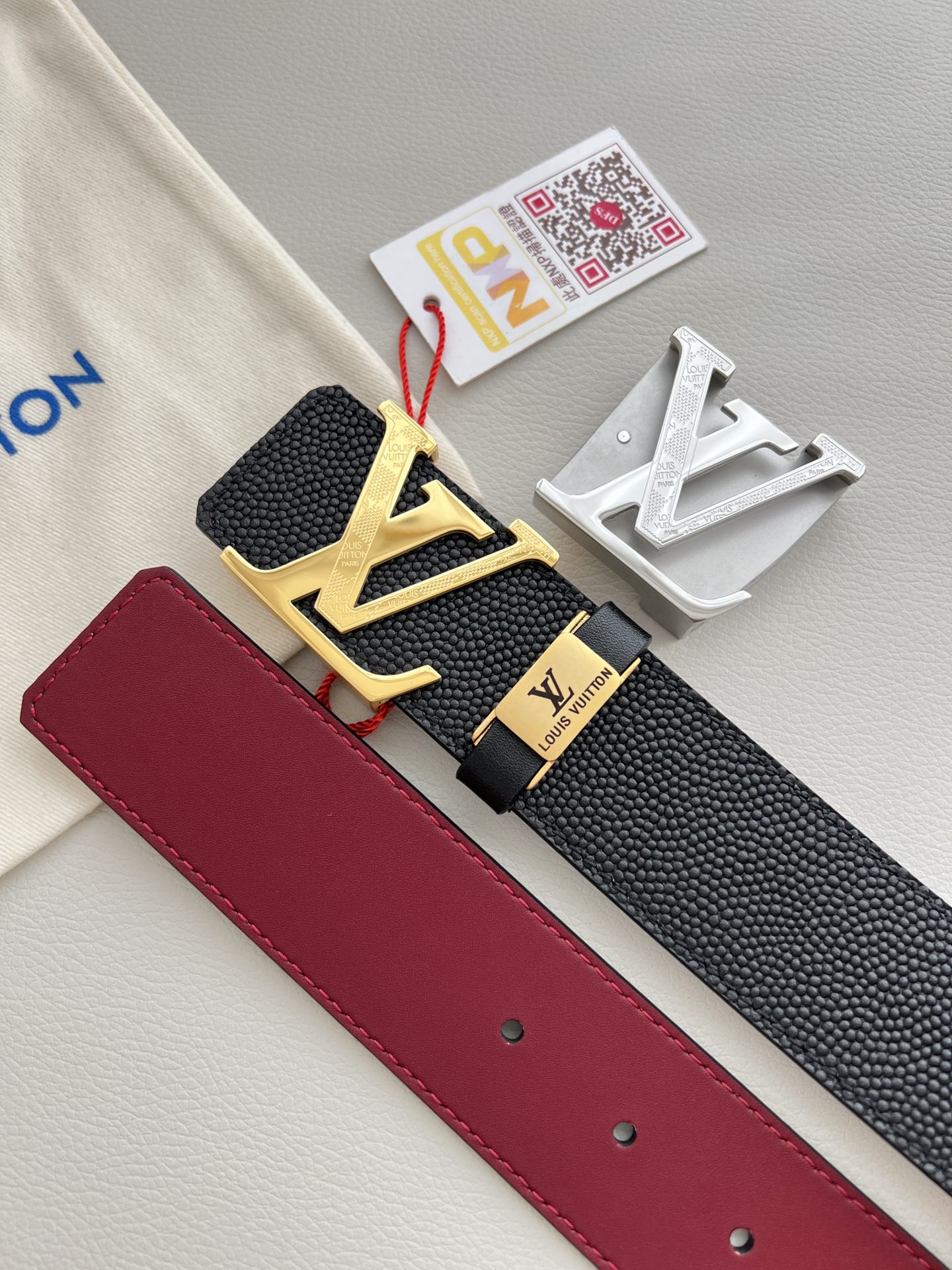 [Copy]GUCCI ベルト メンズ GGスプリームキャンバス インターロッキングG バックル ベージュ×ブラウン