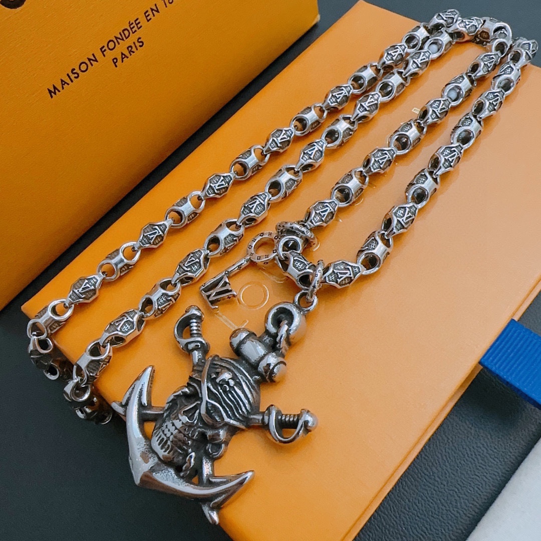 【 LOUIS VUITTON】ネックレス、新しいネックレス万能シンプルファッションオーナメント