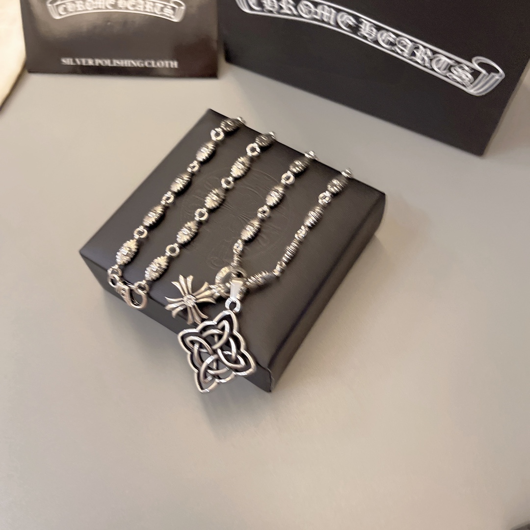 【CHROME HEARTS】ネックレス、新しいネックレス万能シンプルファッションオーナメント240812
