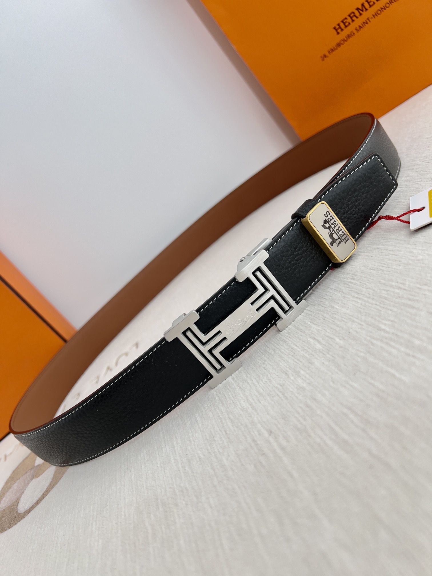 【Hermès】(エルメス) 3.5cmベルト メンズ