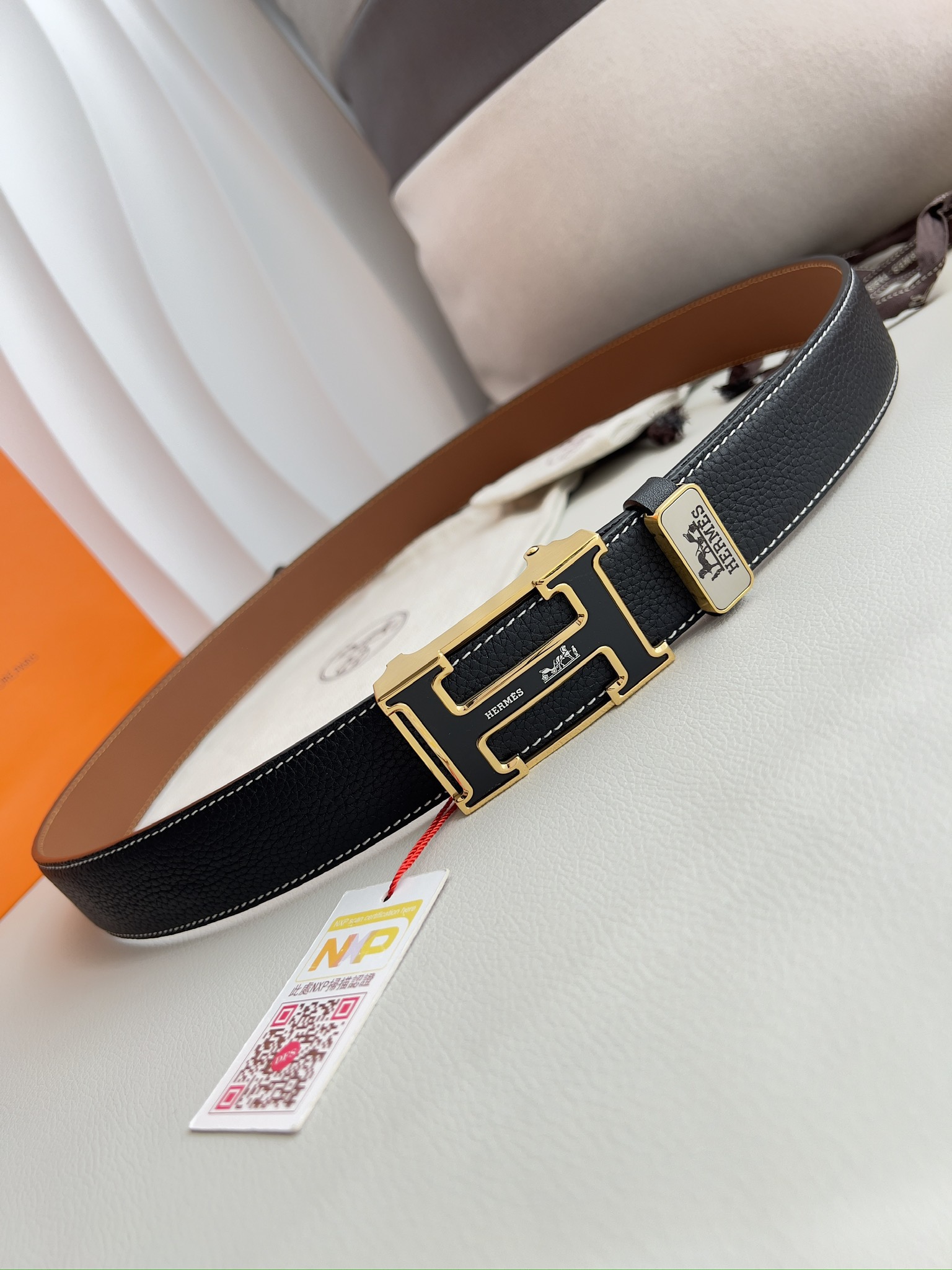【Hermès】(エルメス) 3.5cmベルト メンズ