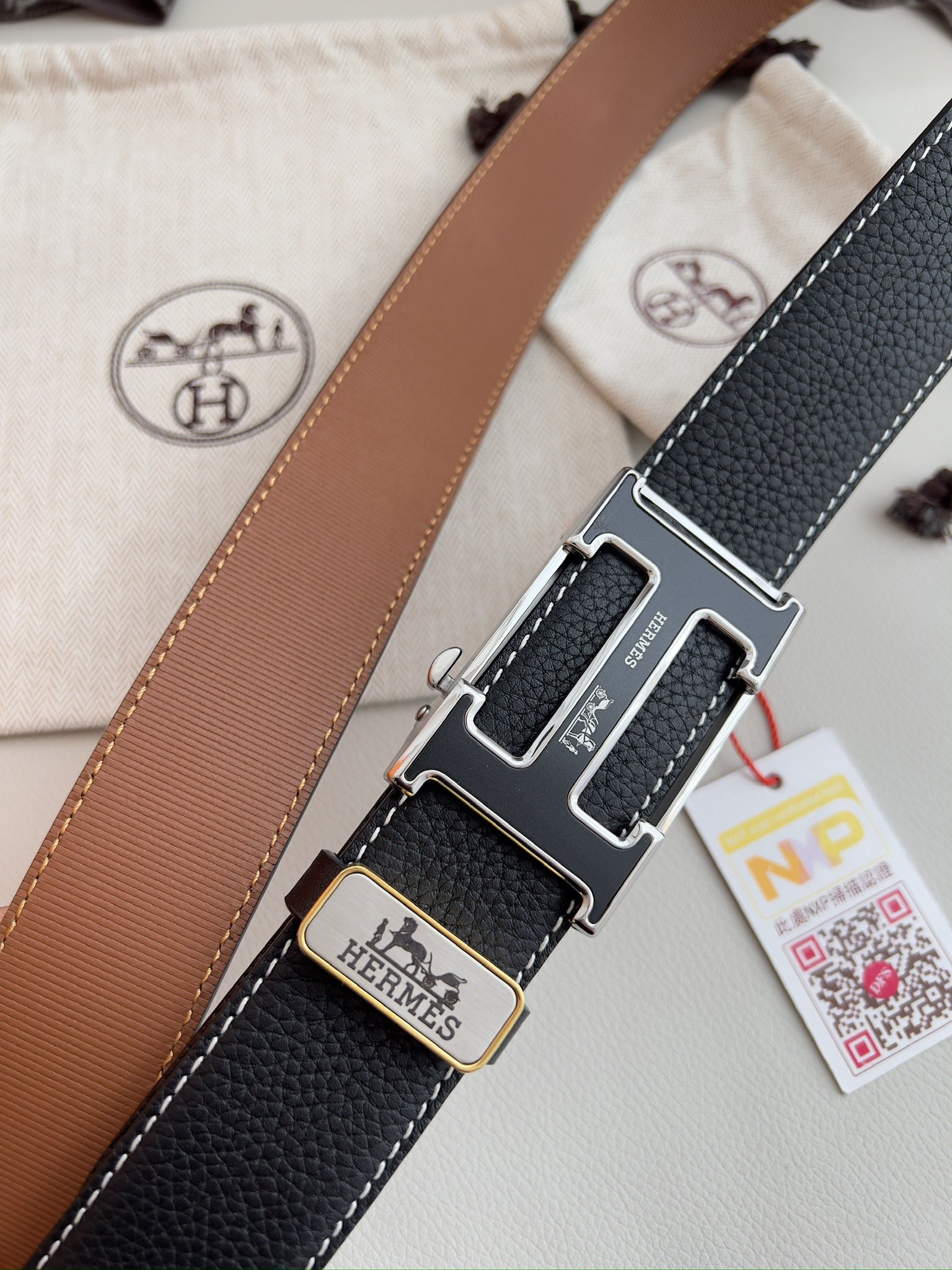 【Hermès】(エルメス) 3.5cmベルト メンズ