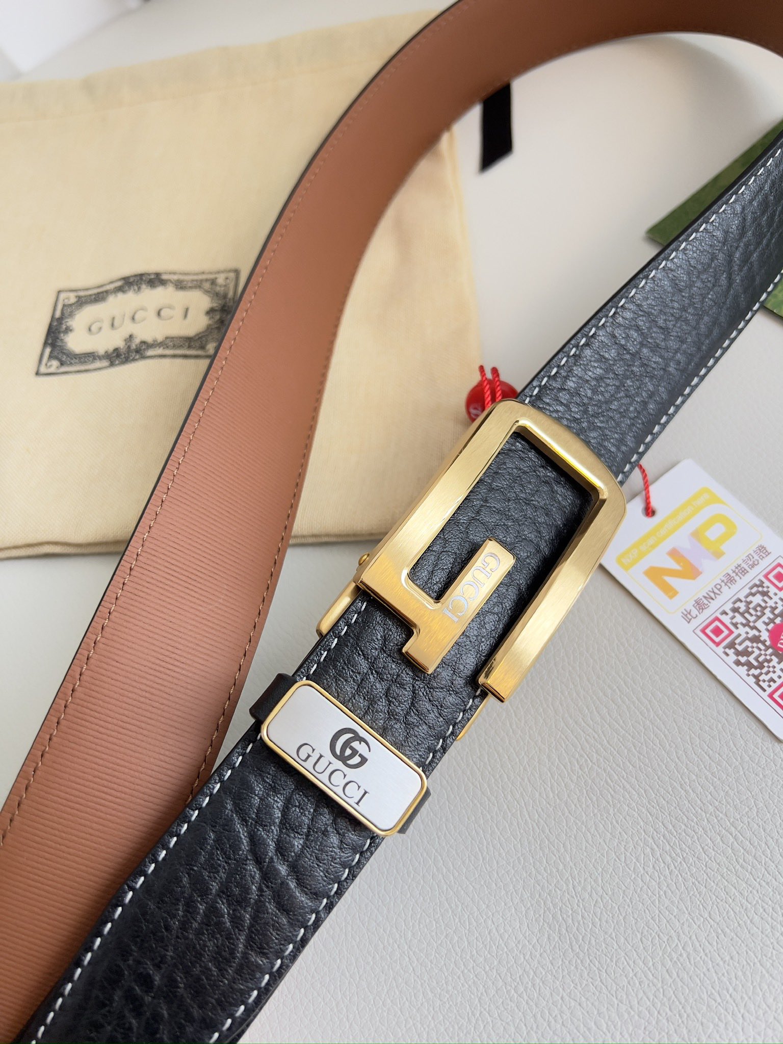 【GUCCI】(グッチ) 3.5cmベルト メンズ