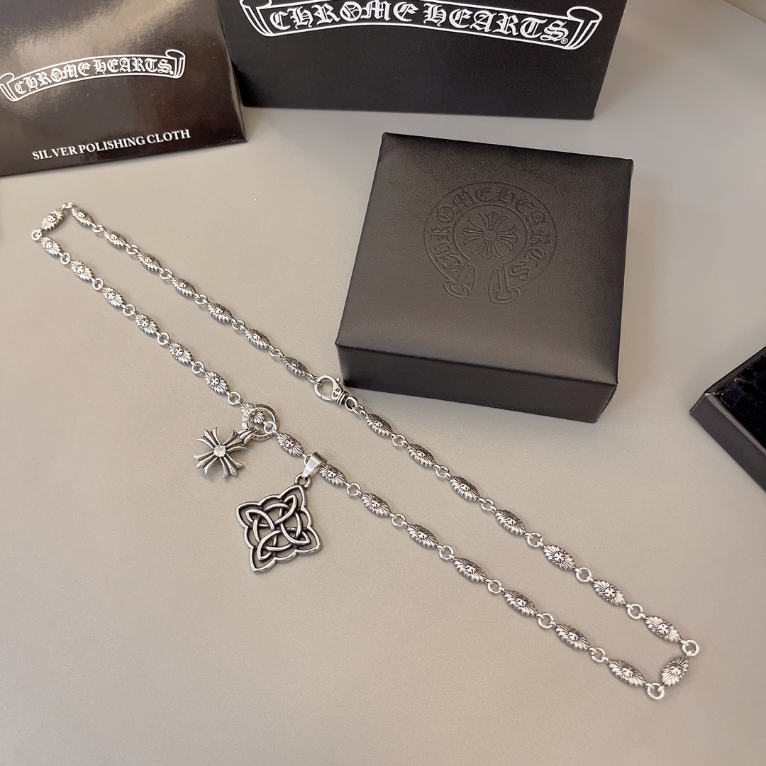 【CHROME HEARTS】ネックレス、新しいネックレス万能シンプルファッションオーナメント240812