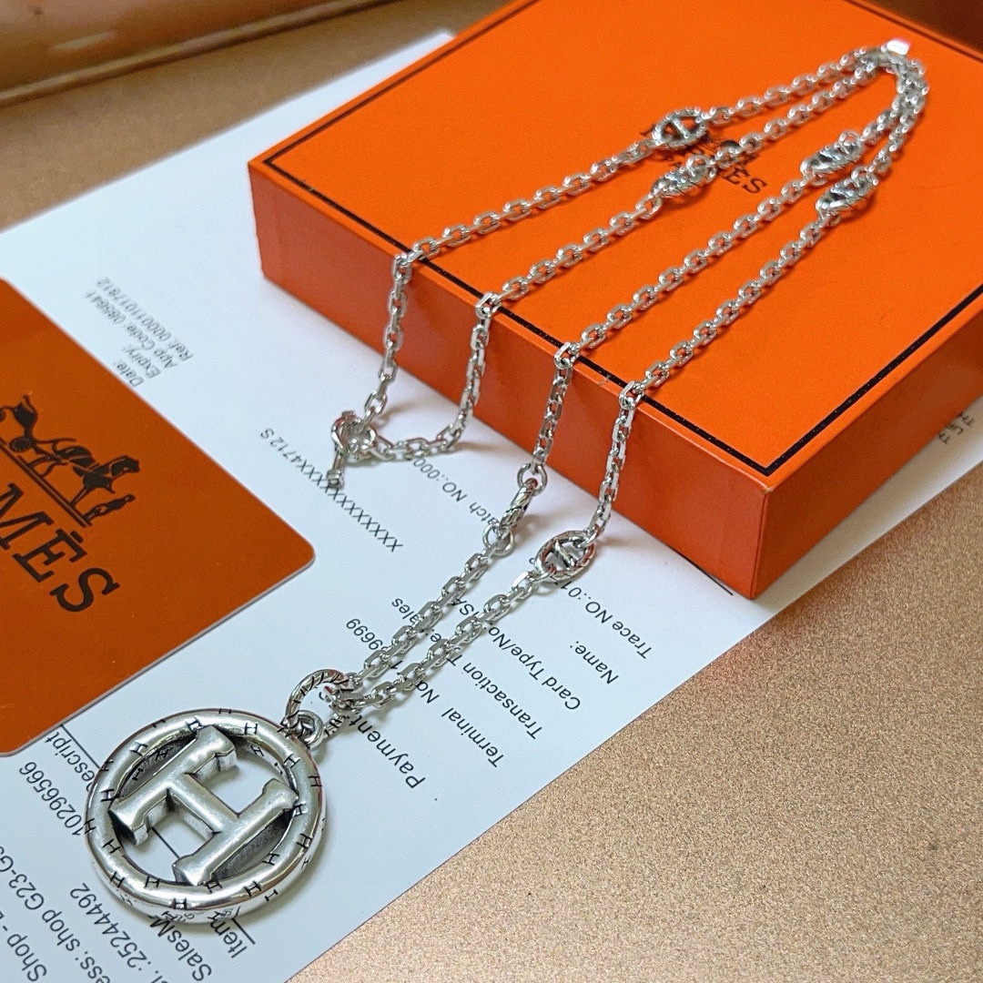 【HERMES】ネックレス、新しいネックレス万能シンプルファッションオーナメント 2473