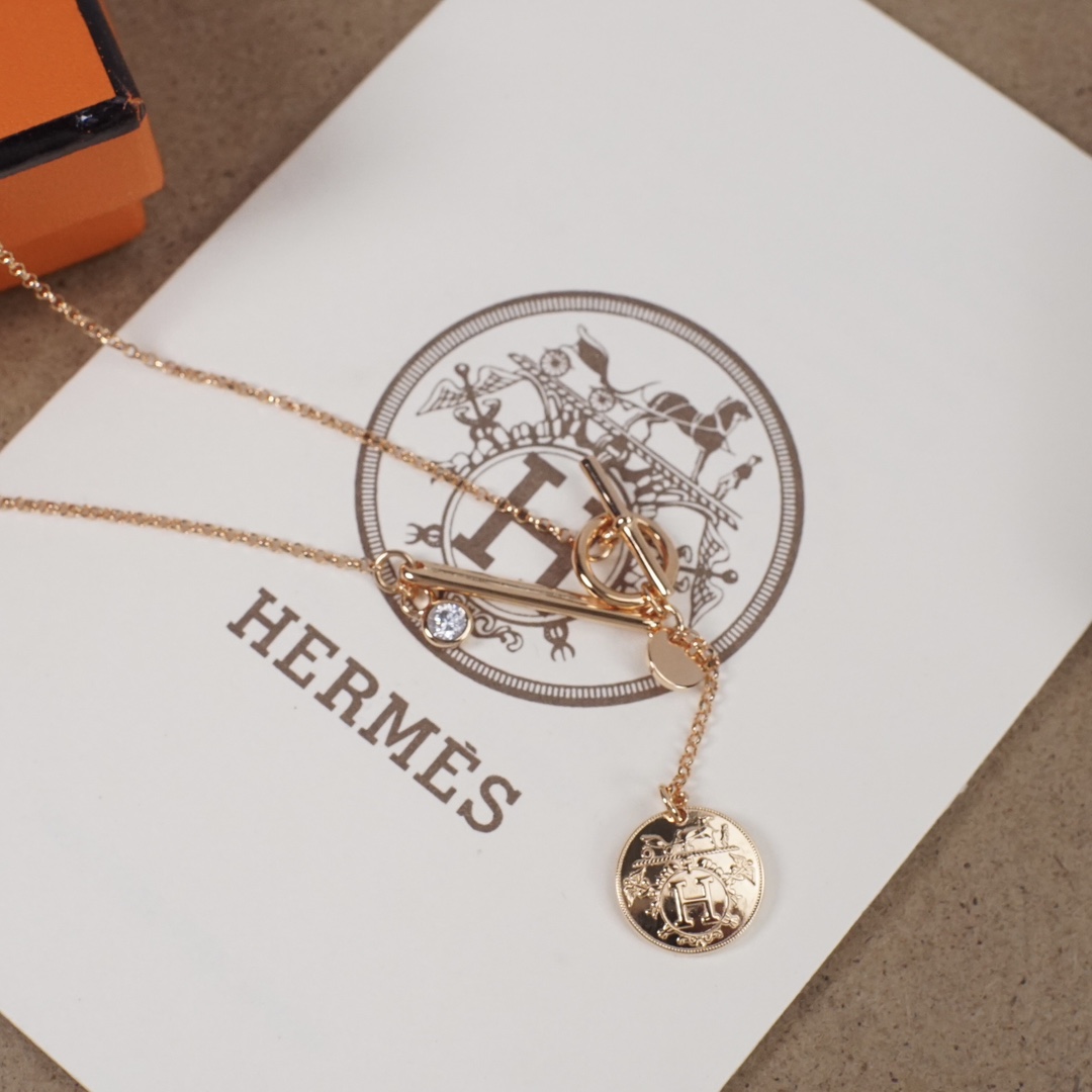 【HERMES】ネックレス、新しいネックレス万能シンプルファッションオーナメント 2473