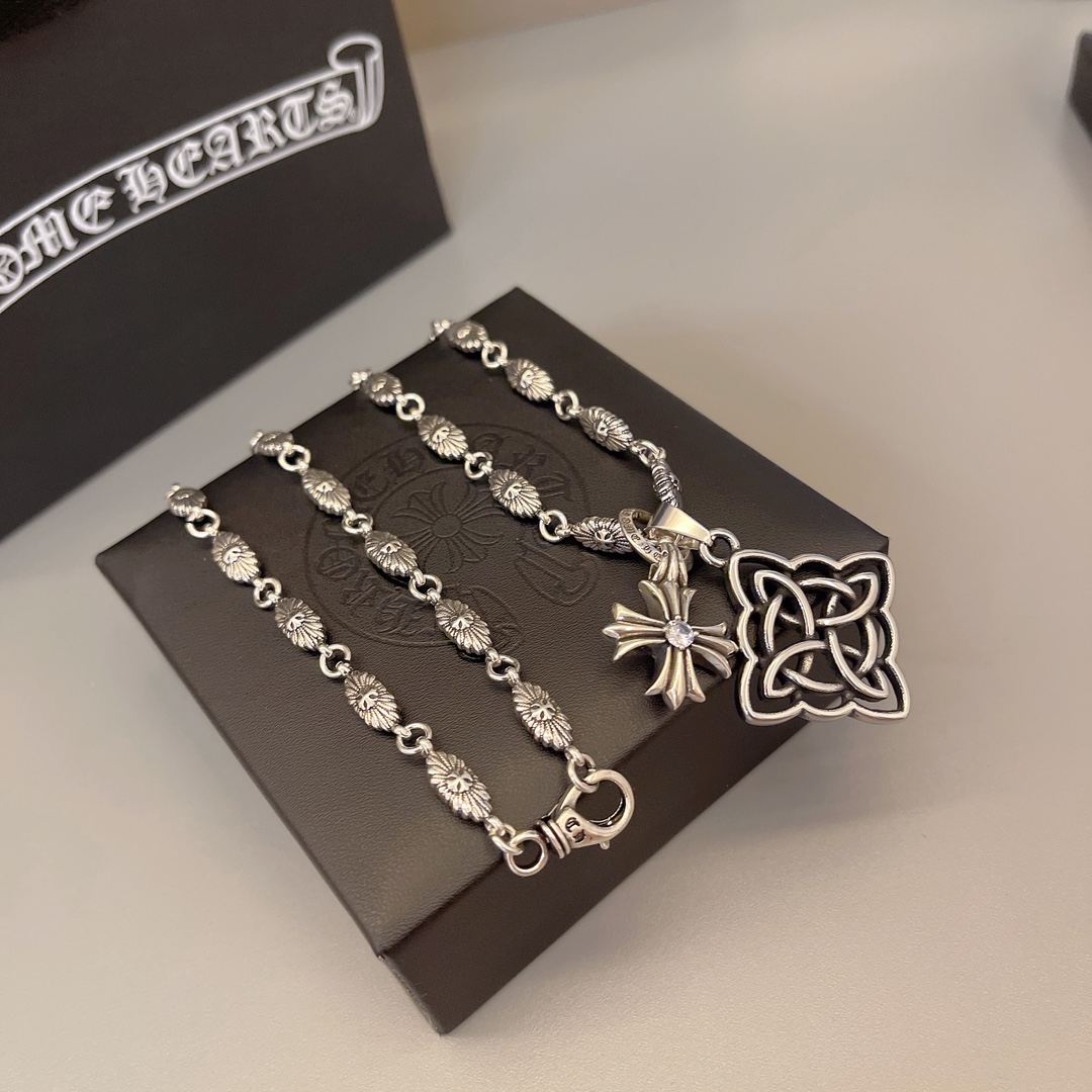 【CHROME HEARTS】ネックレス、新しいネックレス万能シンプルファッションオーナメント240812