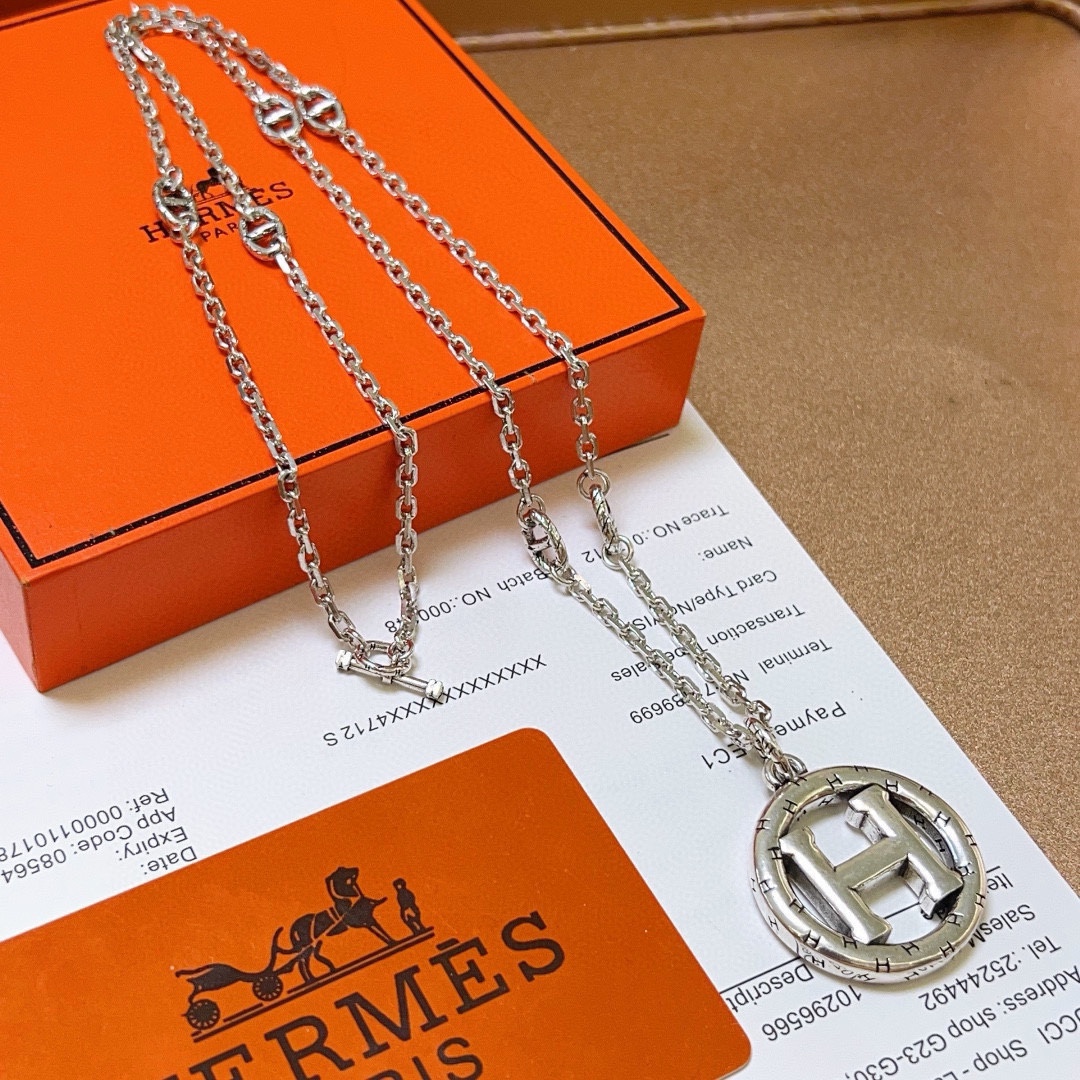 【HERMES】ネックレス、新しいネックレス万能シンプルファッションオーナメント 2473