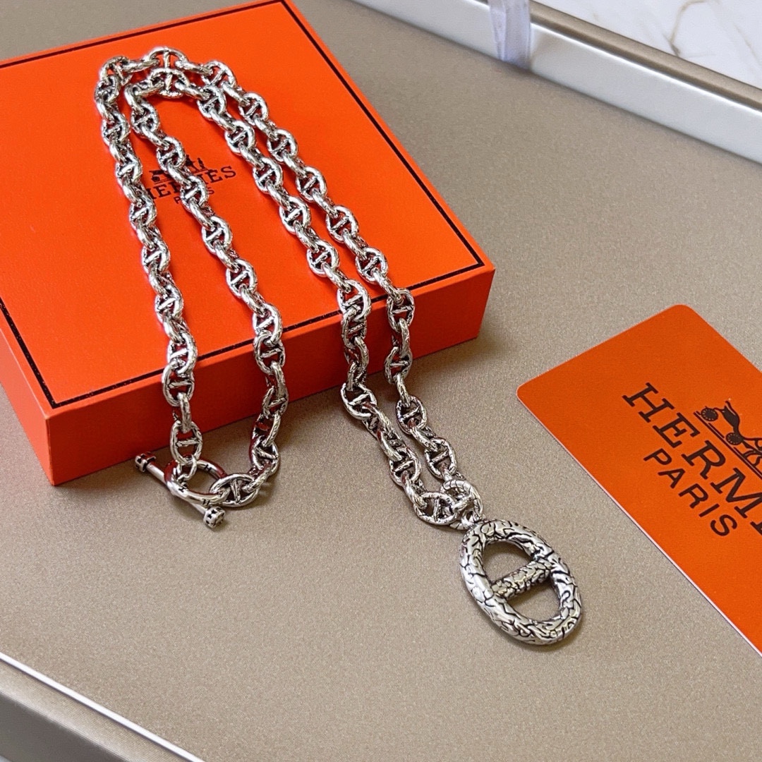 【HERMES】ネックレス、新しいネックレス万能シンプルファッションオーナメント 2473