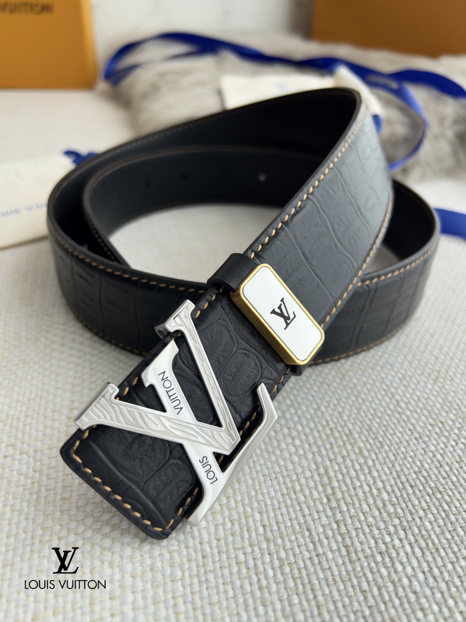 【LOUIS VUITTON】(ルイヴィトン) 3.8cmベルト メンズ  24706
