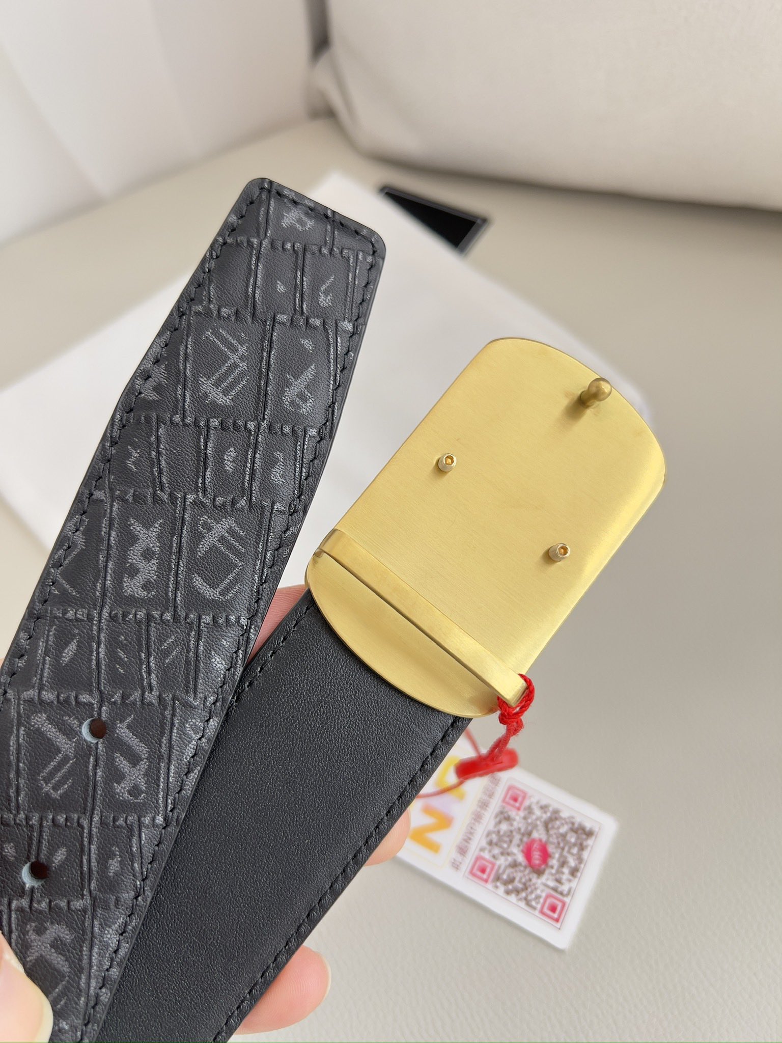 【VERSACE】(ヴェルサーチ) 3.8cmベルト メンズ 24706