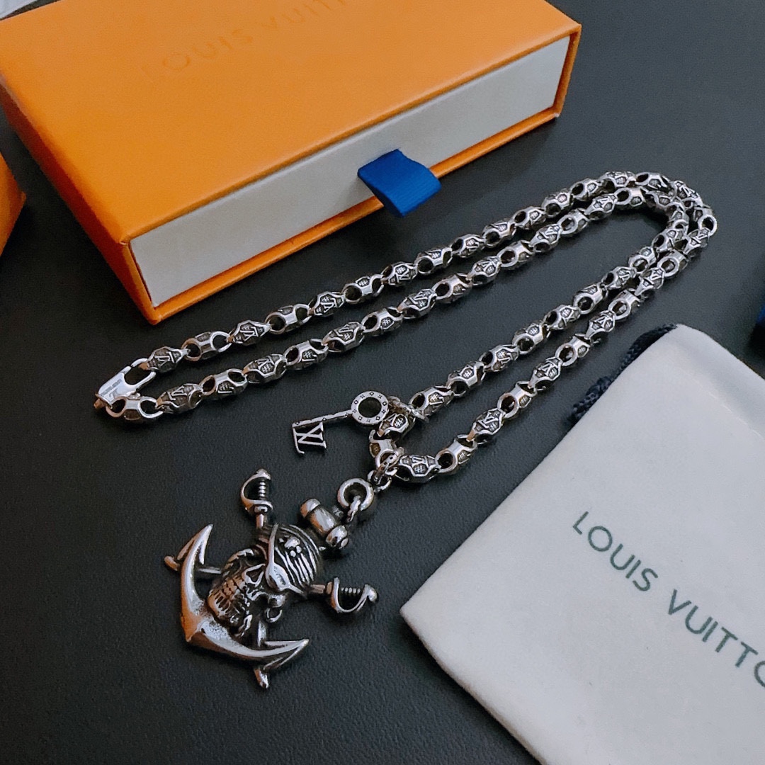 【 LOUIS VUITTON】ネックレス、新しいネックレス万能シンプルファッションオーナメント