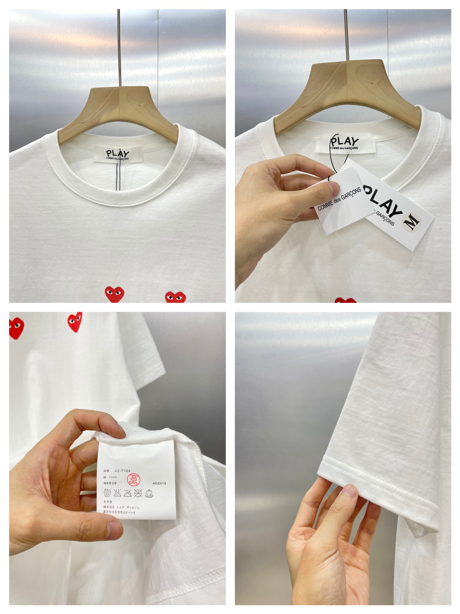 【COMME DES GARCONS PLAY 公式旗艦店】 コム デ ギャルソン プレイ   Tシャツご好評に付き再入荷！