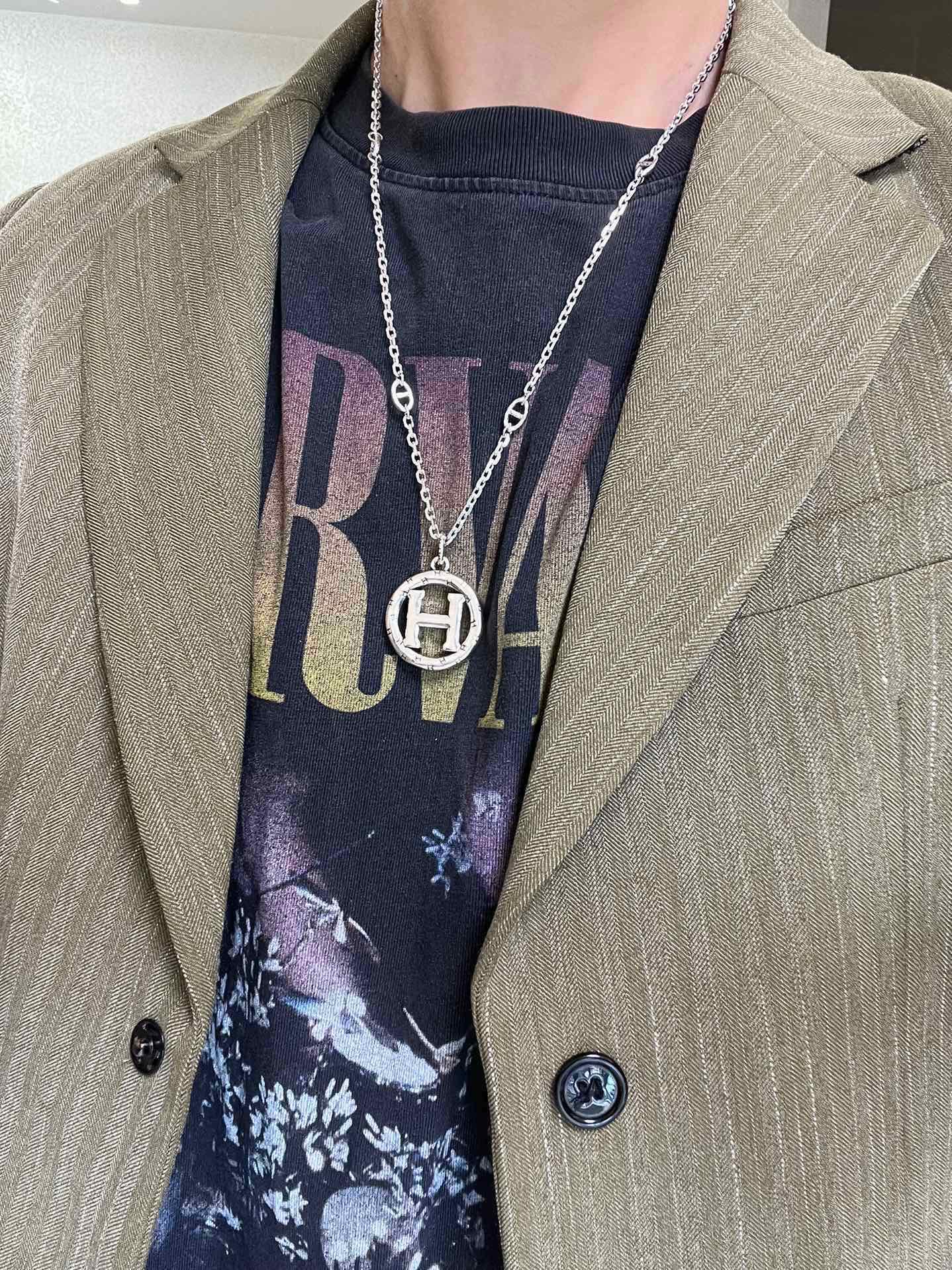 【HERMES】ネックレス、新しいネックレス万能シンプルファッションオーナメント 2473