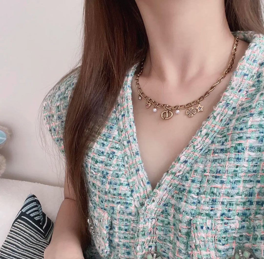 【DIOR】ネックレス、新しいネックレス万能シンプルファッションオーナメント